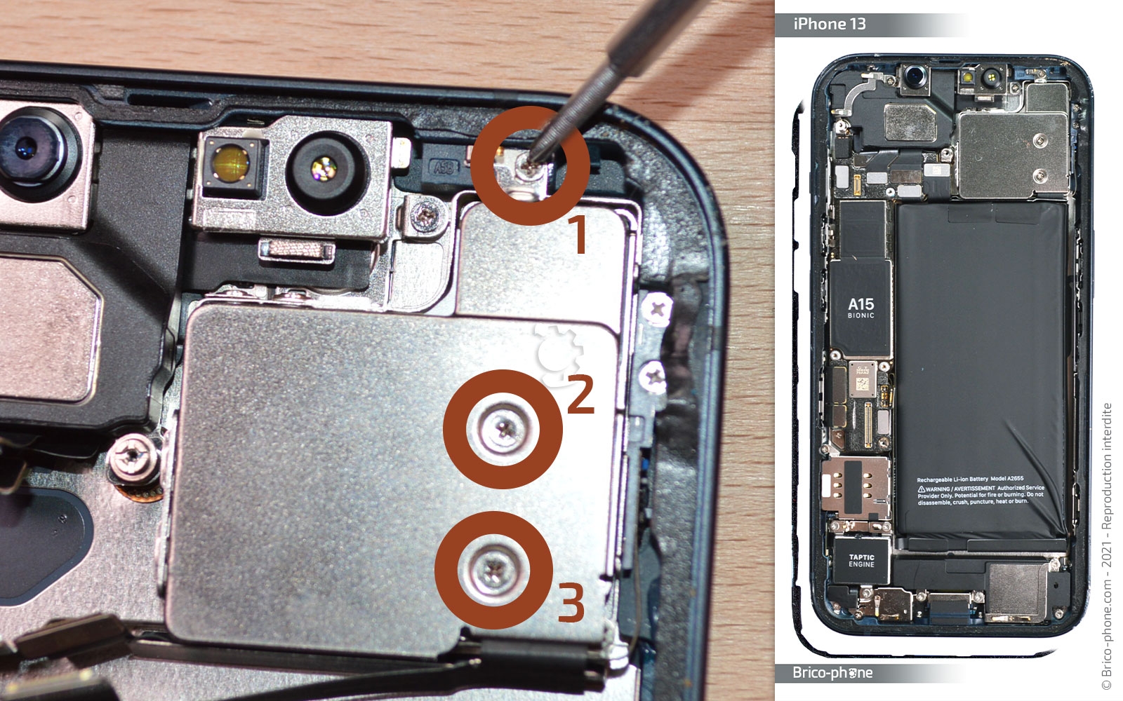 Guide de réparation sur iPhone 13 photo 1