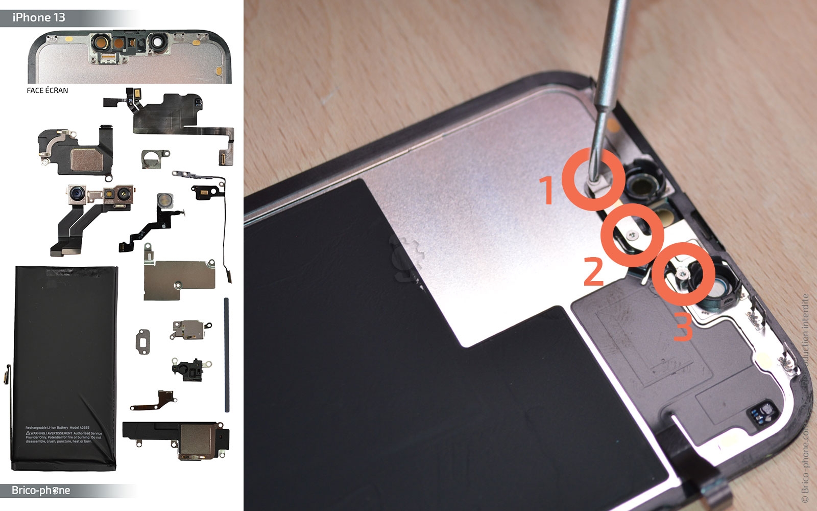 Changement d'écran sur iPhone 13 photo 1