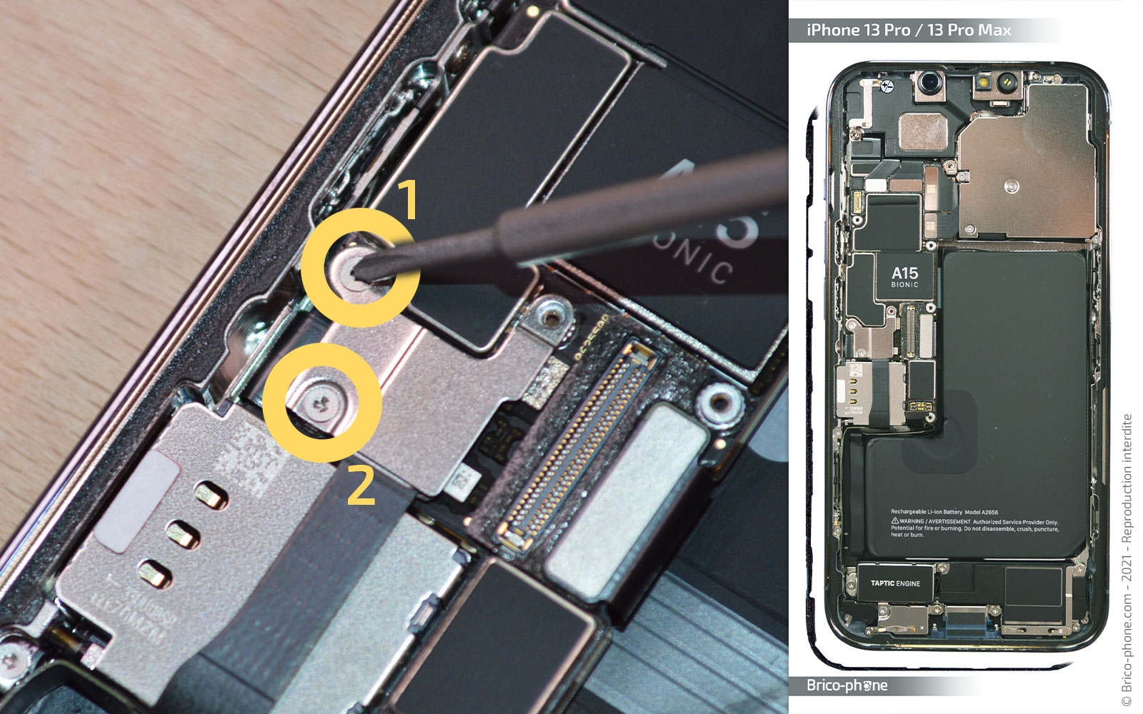 Changement du connecteur de charge sur iPhone 13 Pro photo 1