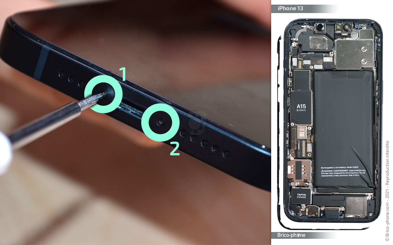 Changement du vibreur sur iPhone 13 photo 1