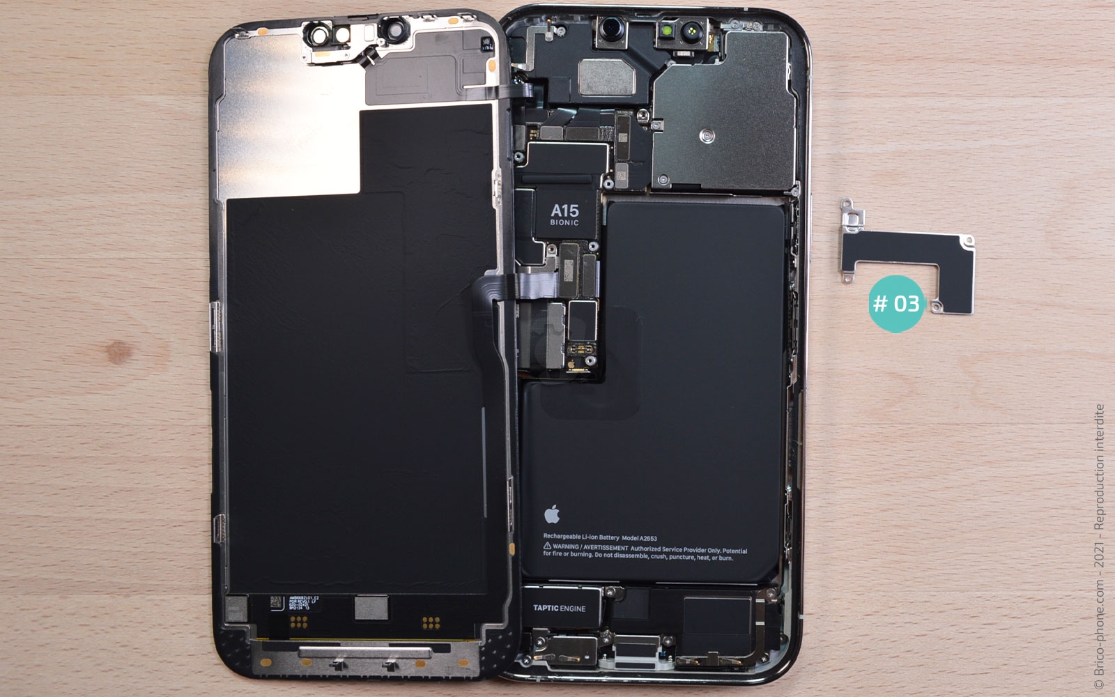 Comment remplacer la batterie sur iPhone 13 Pro Max photo 4