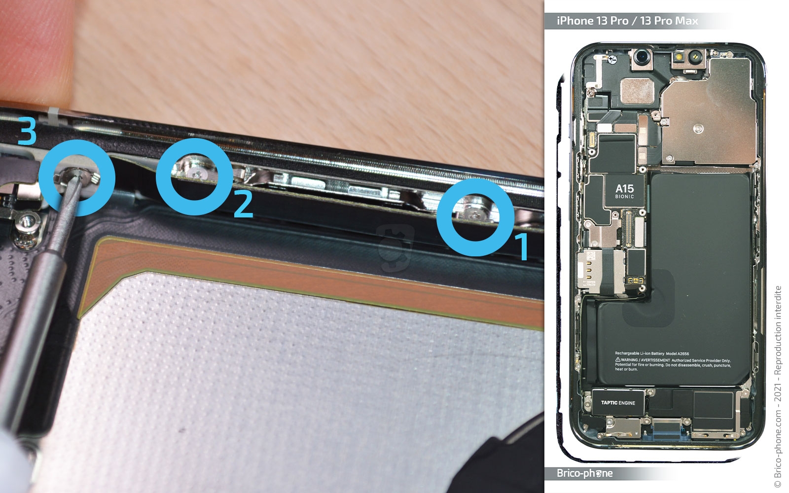 Comment changer le connecteur de charge sur iPhone 13 Pro Max photo 4