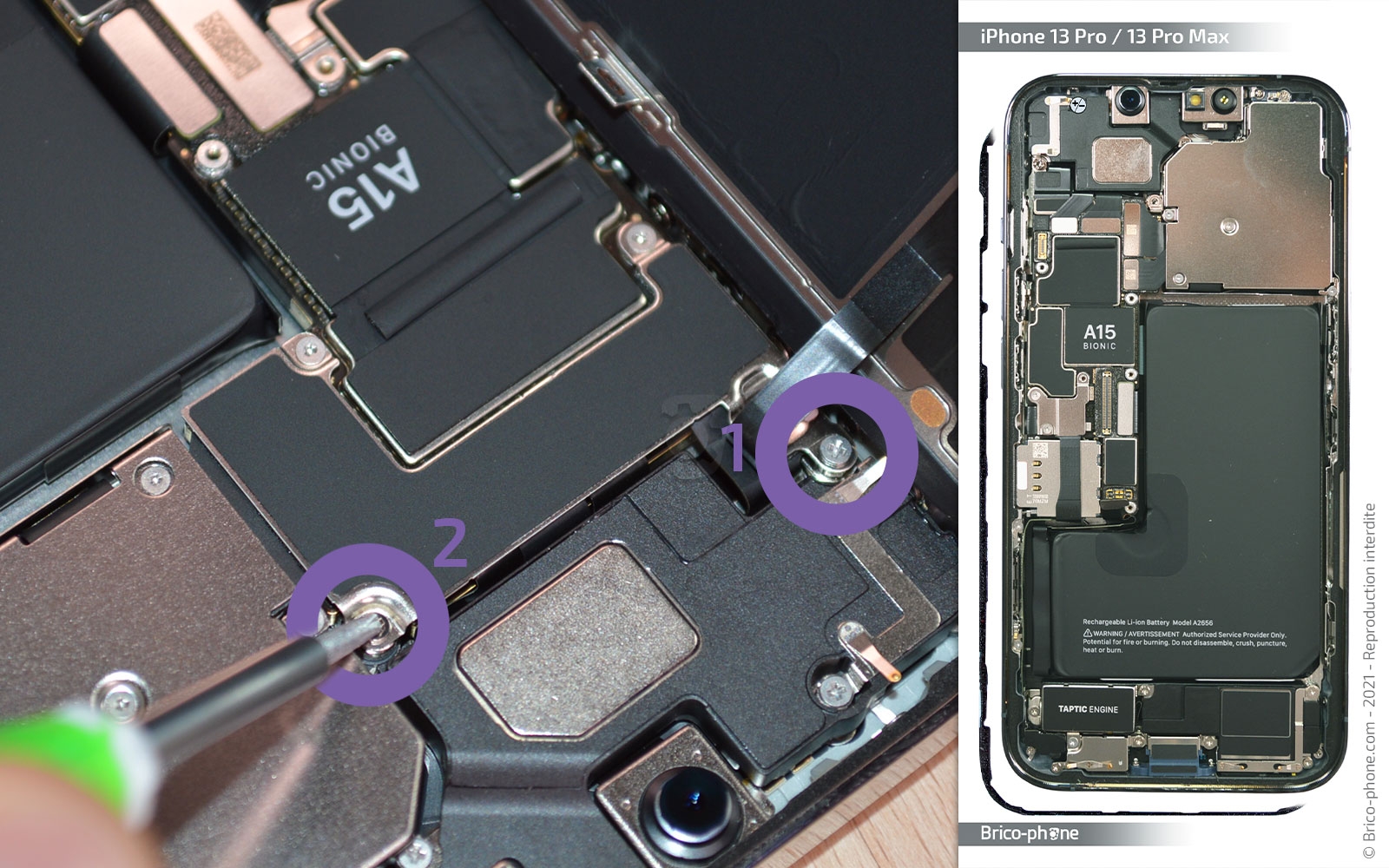 Comment changer le buzzer (HP interne) sur iPhone 13 Pro Max photo 2