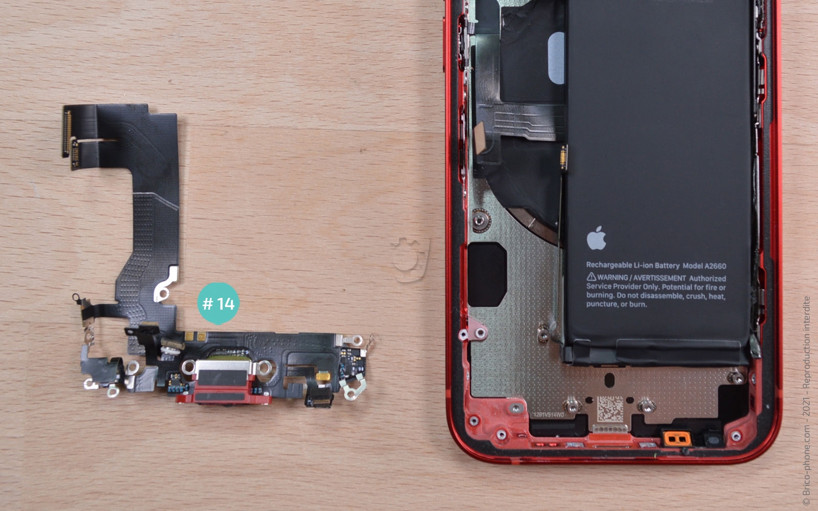 Changement du connecteur de charge sur iPhone 13 Mini photo 4