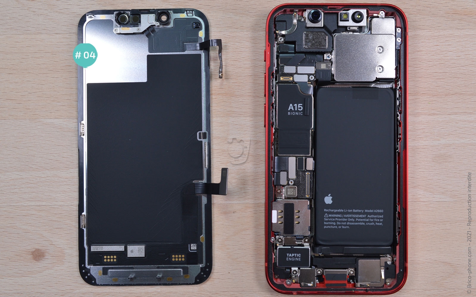 Changement du vibreur (Taptic Engine) sur iPhone 13 Mini photo 3