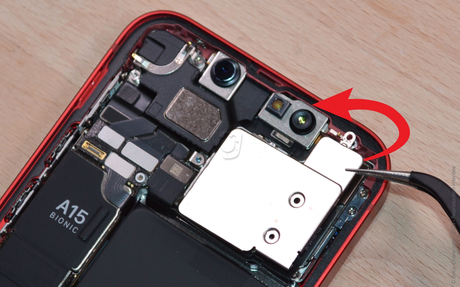 Changement des caméras arrière sur iPhone 13 Mini photo 2