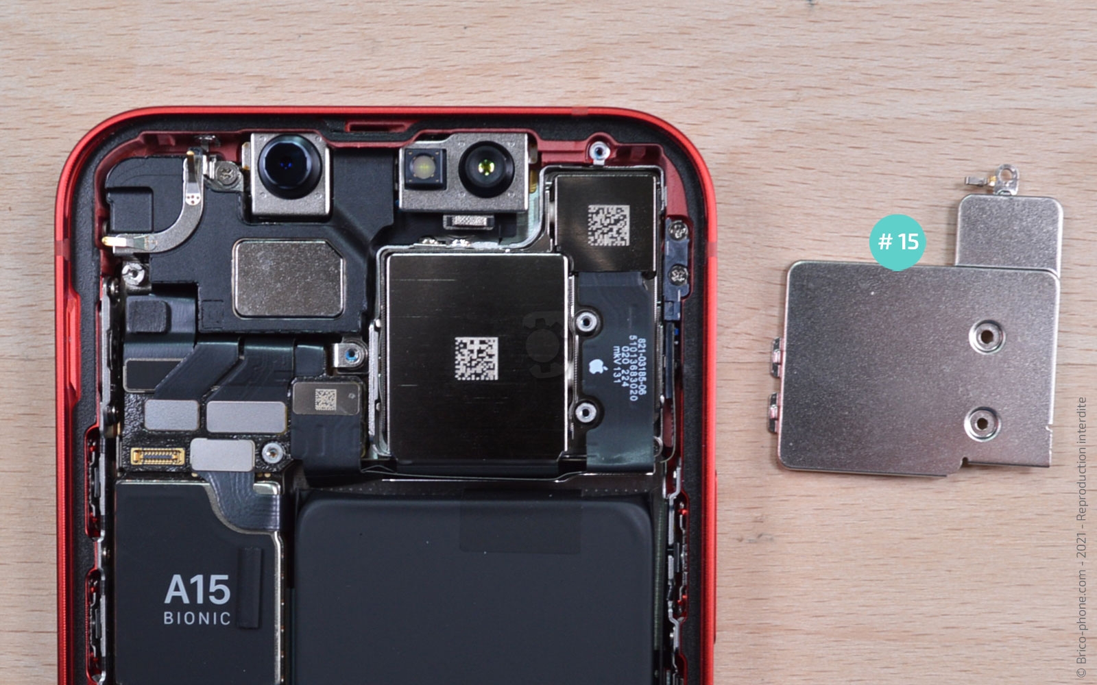 Changement des caméras arrière sur iPhone 13 Mini photo 3