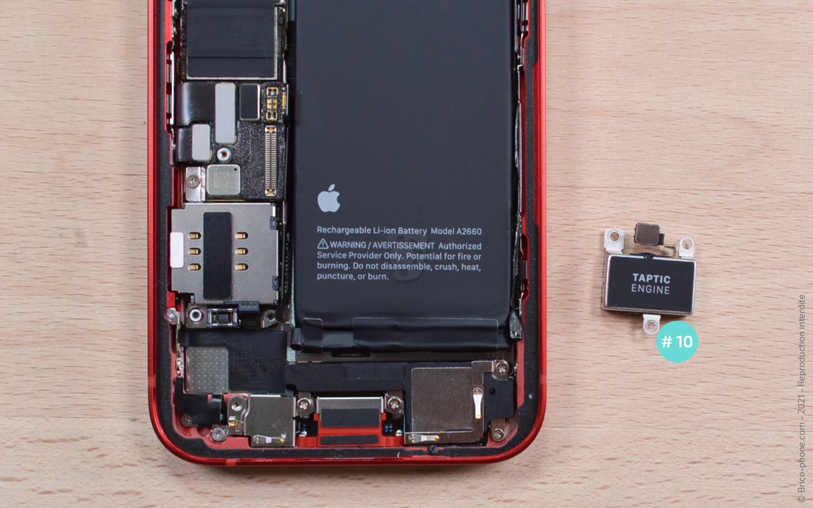 Changement haut-parleur interne et/ou caméra avant sur iPhone 13 Mini photo 4