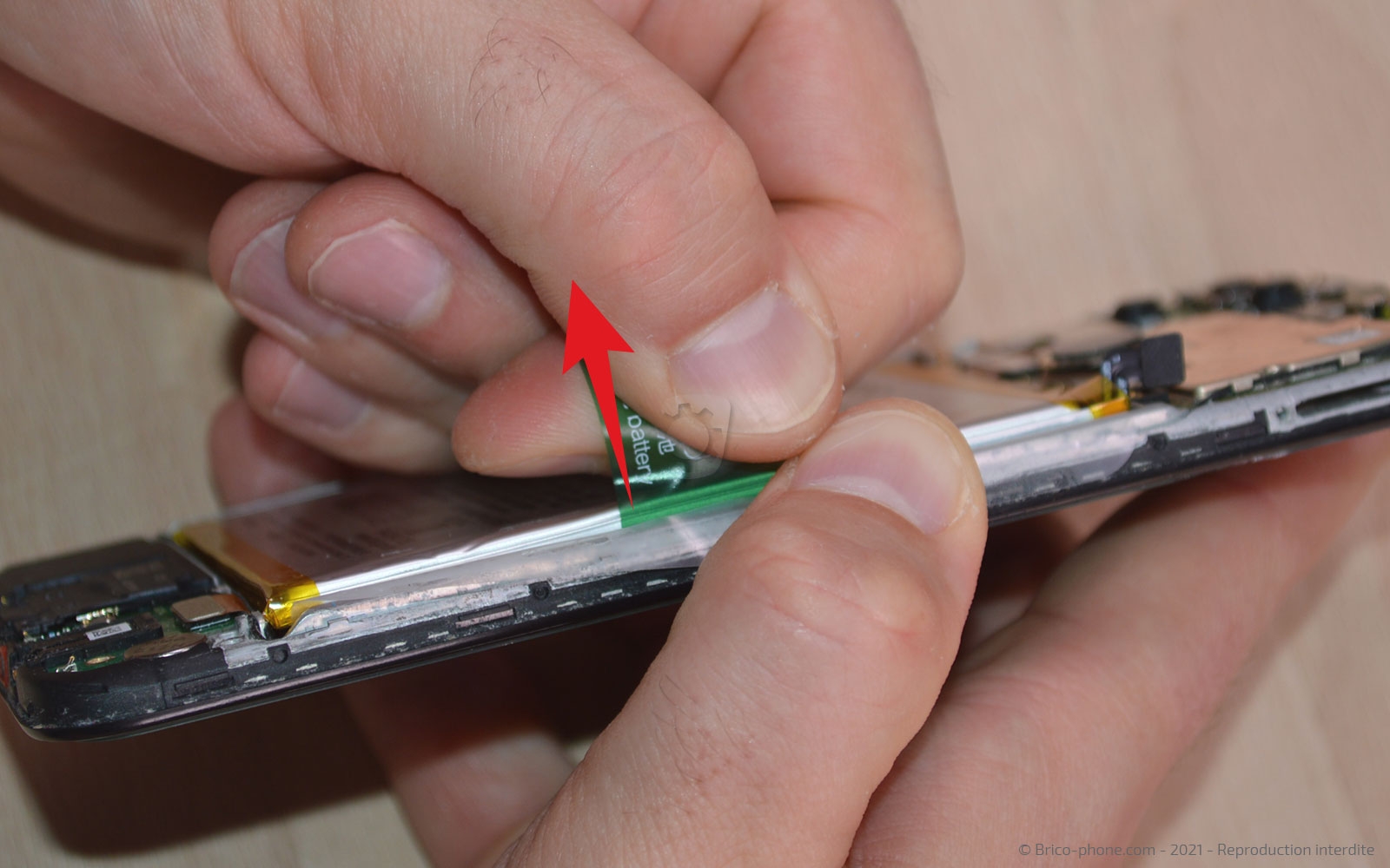 Changement de l'écran (vitre + LCD) sur A15 photo 3