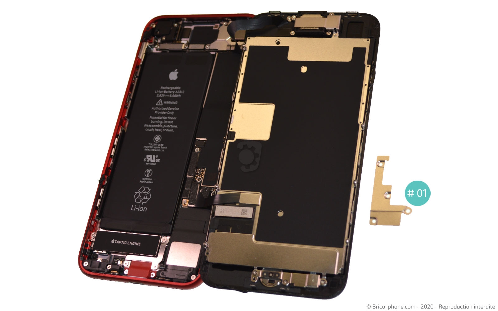 Changement de la coque arrière sur iPhone 8 photo 4