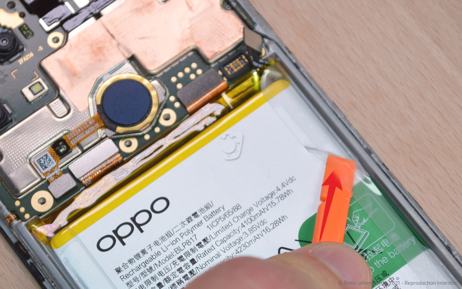 Changement de batterie sur A15 photo 1