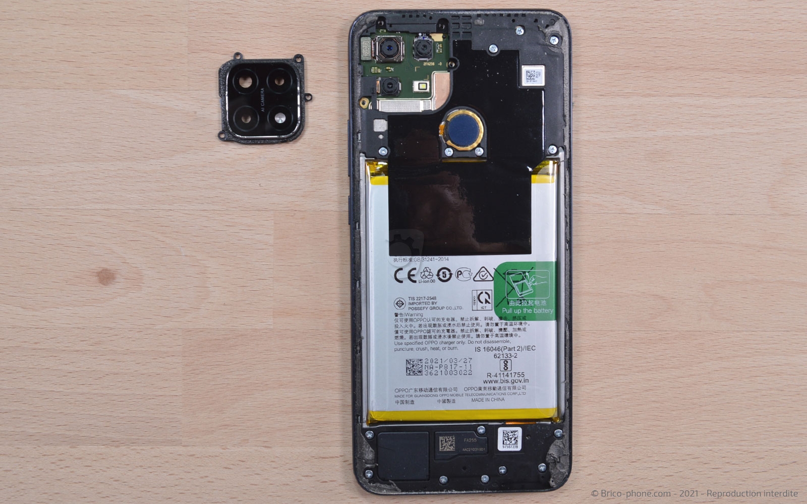 Changement de batterie sur A15 photo 3