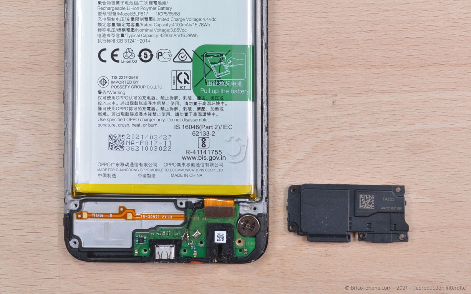 Changement du connecteur de charge sur A15 photo 2