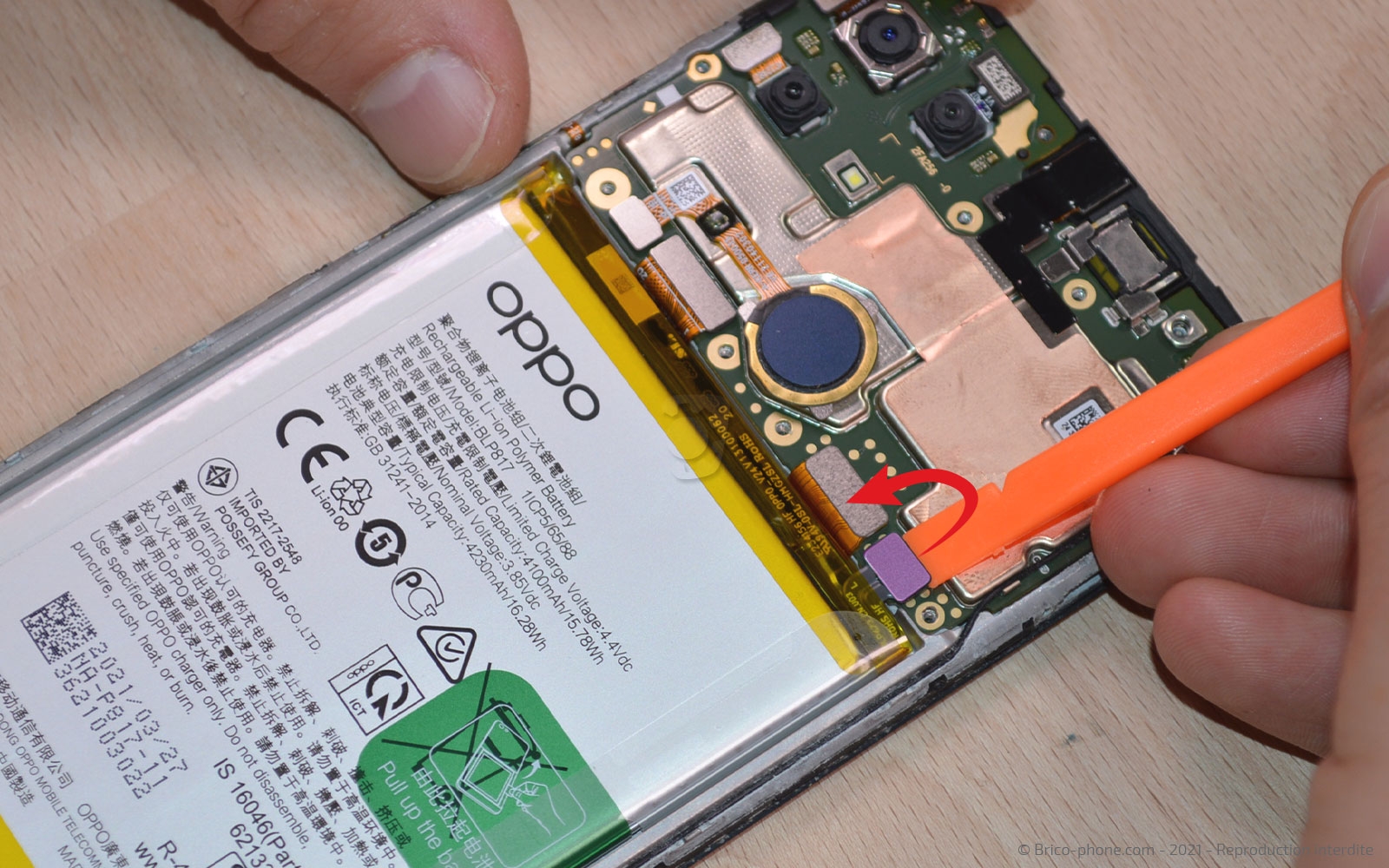 Changement du connecteur de charge sur A15 photo 1