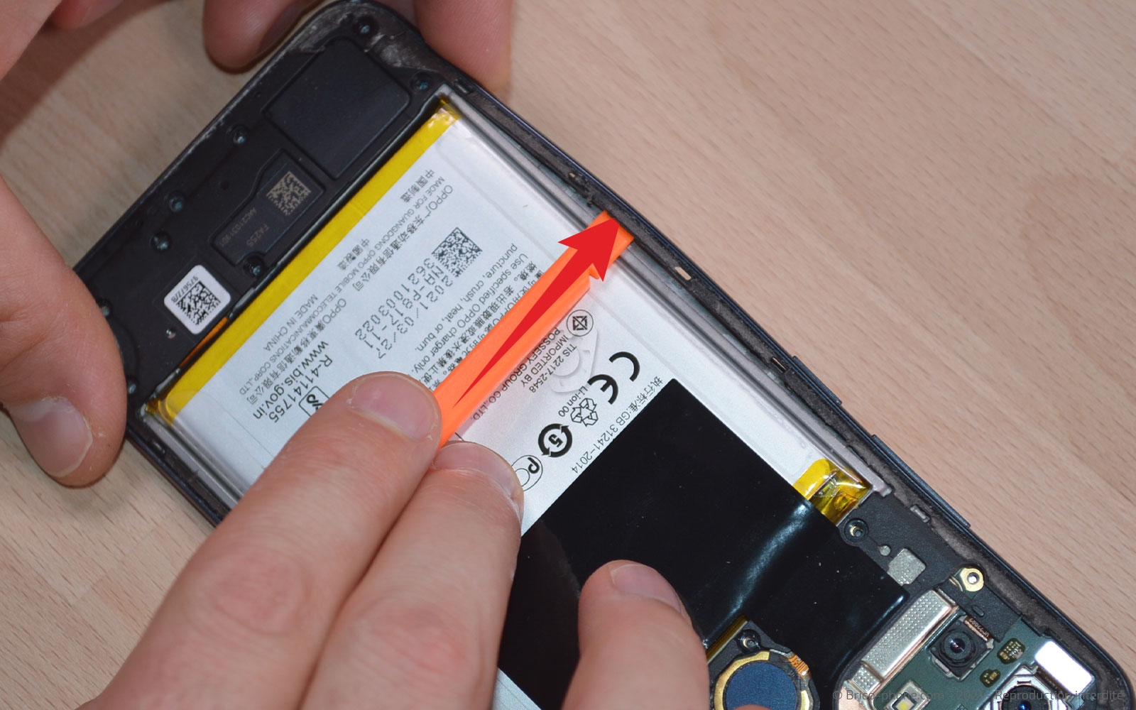 Changement du connecteur de charge sur A15 photo 2