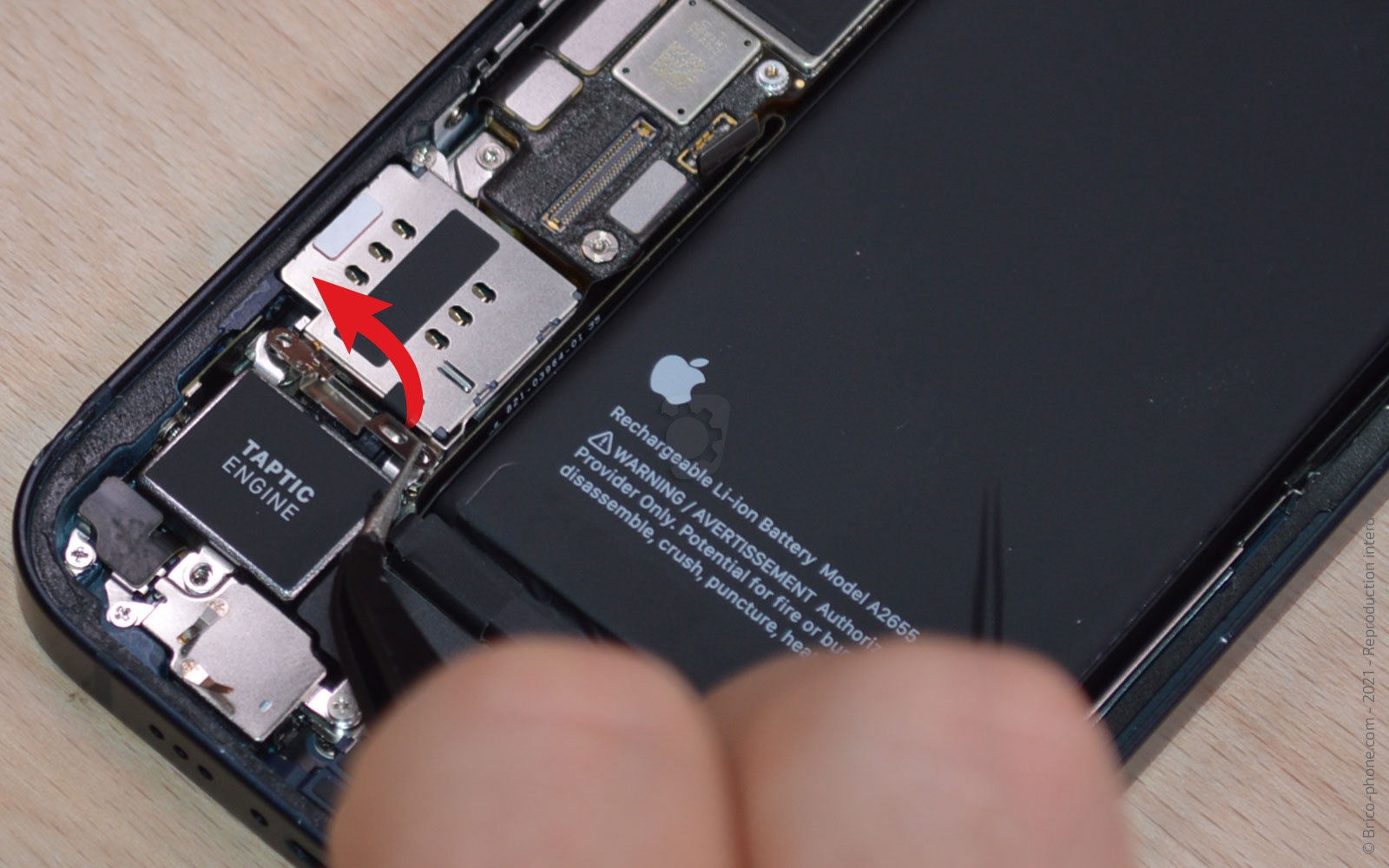 Changement du buzzer (HP interne) sur iPhone 13 photo 2