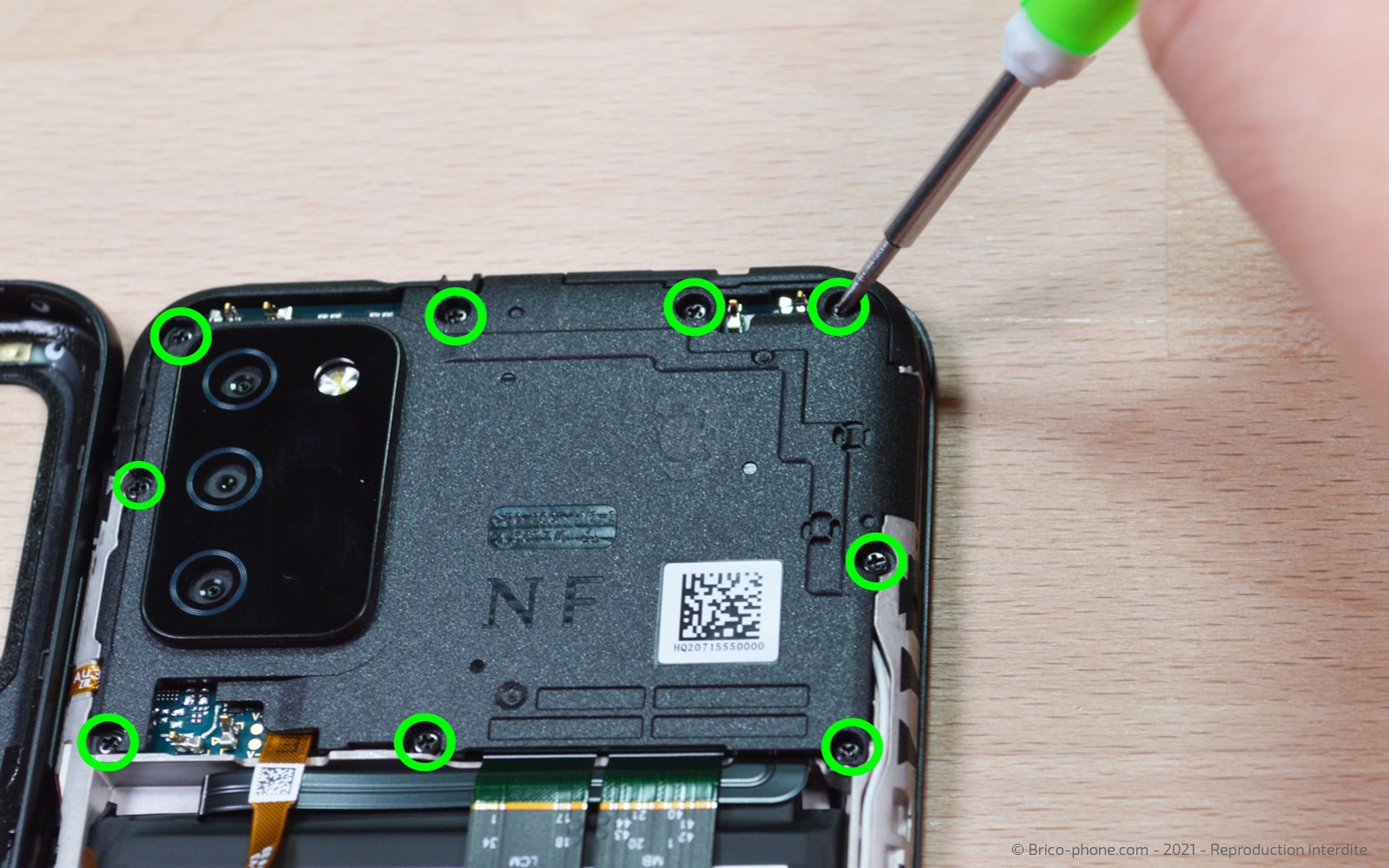 Démontage complet sur Galaxy A03s photo 1