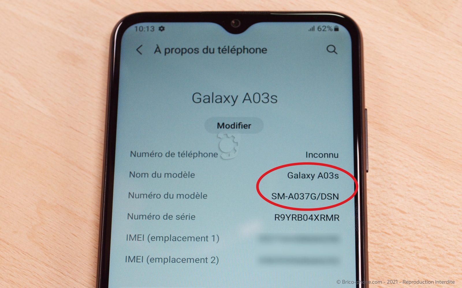 Connecteur de charge sur Galaxy A03s photo 1