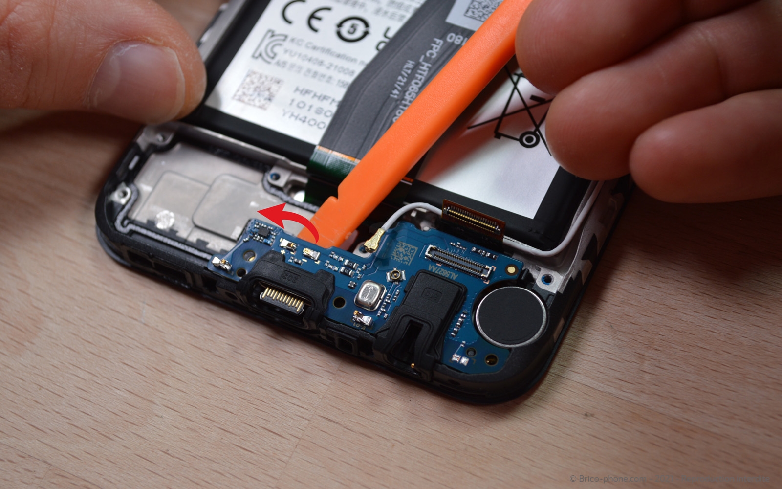 Connecteur de charge sur Galaxy A03s photo 3