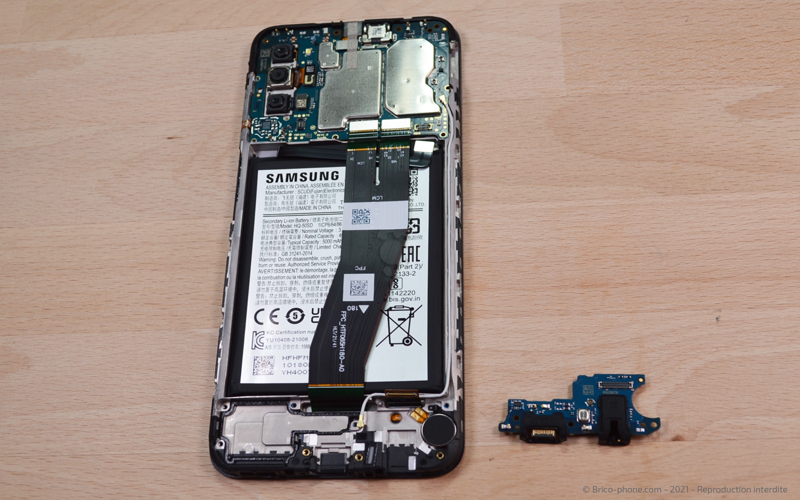 Connecteur de charge sur Galaxy A03s photo 4