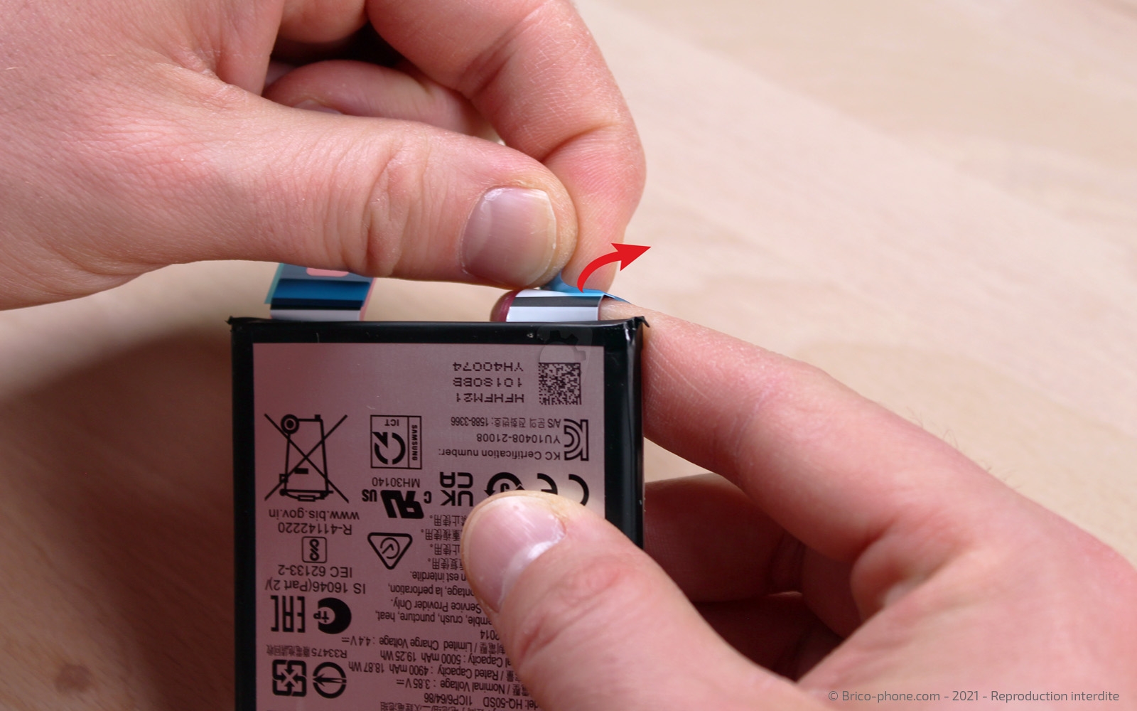 Changement batterie sur Galaxy A03s photo 1