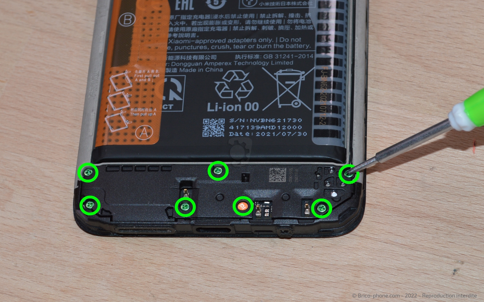changement du connecteur de charge sur Poco M3 photo 1