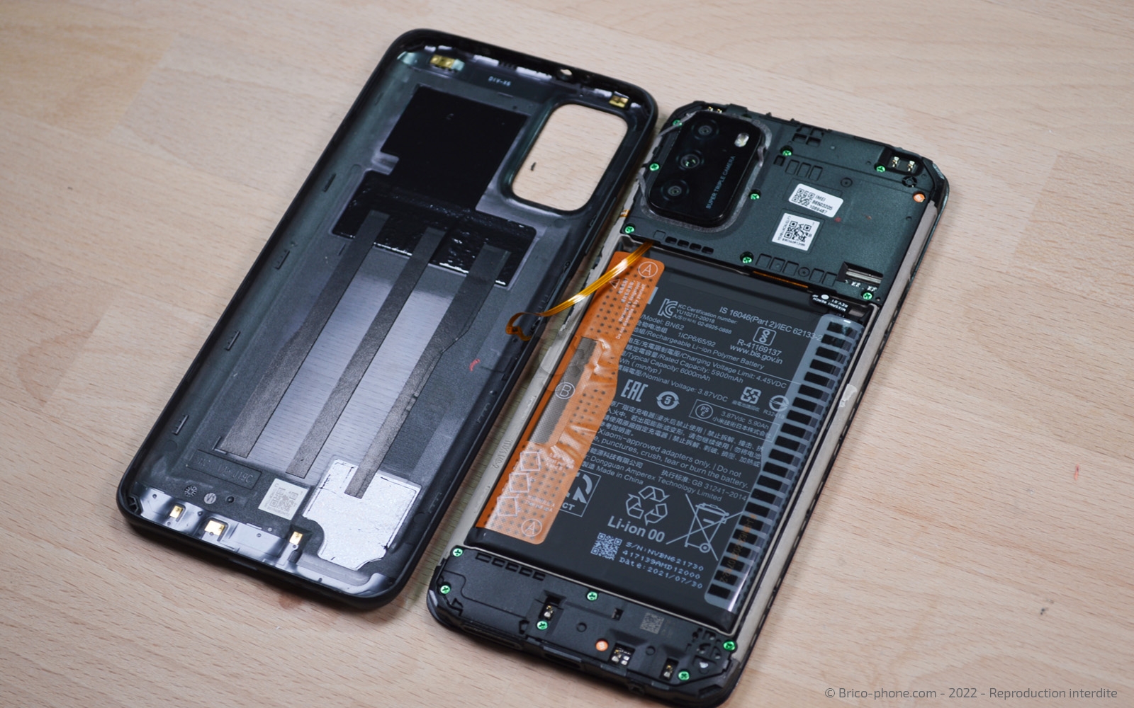 changement du connecteur de charge sur Poco M3 photo 4