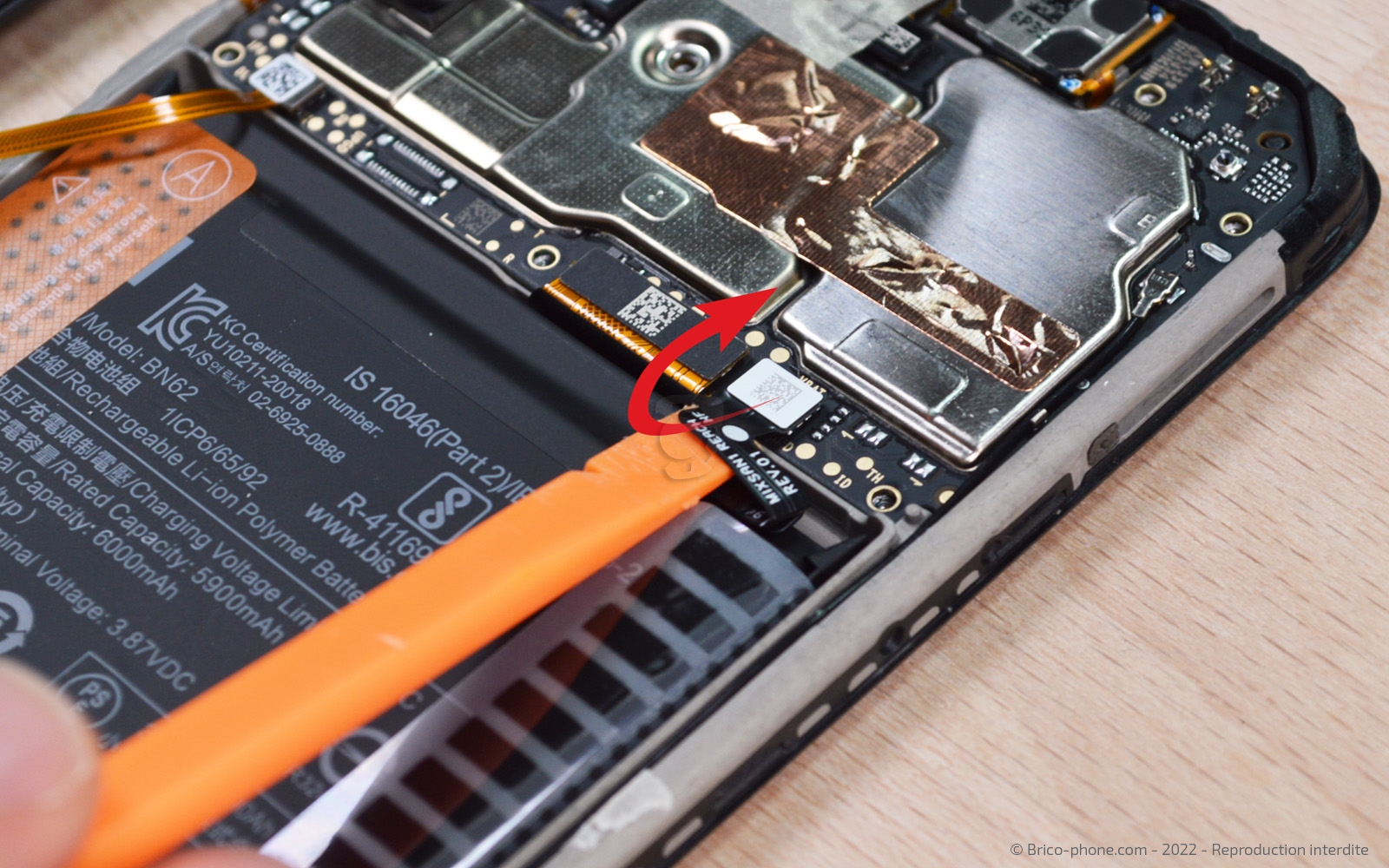 Changement de batterie sur Poco M3 photo 1