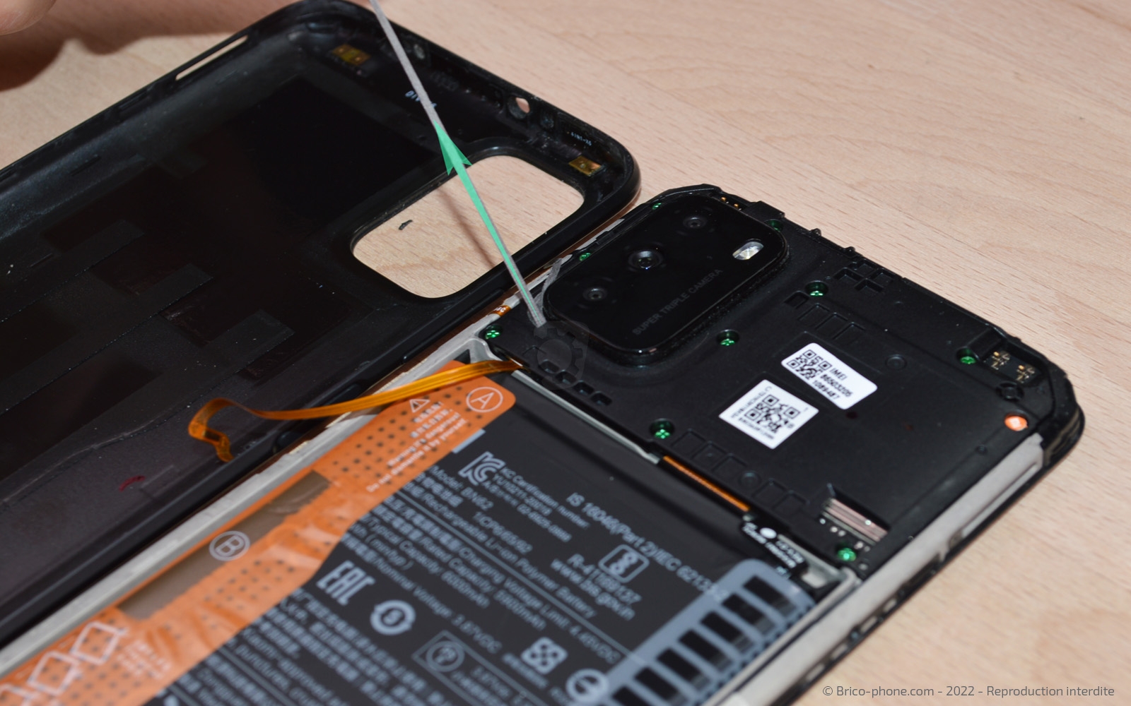 Changement de batterie sur Poco M3 photo 1