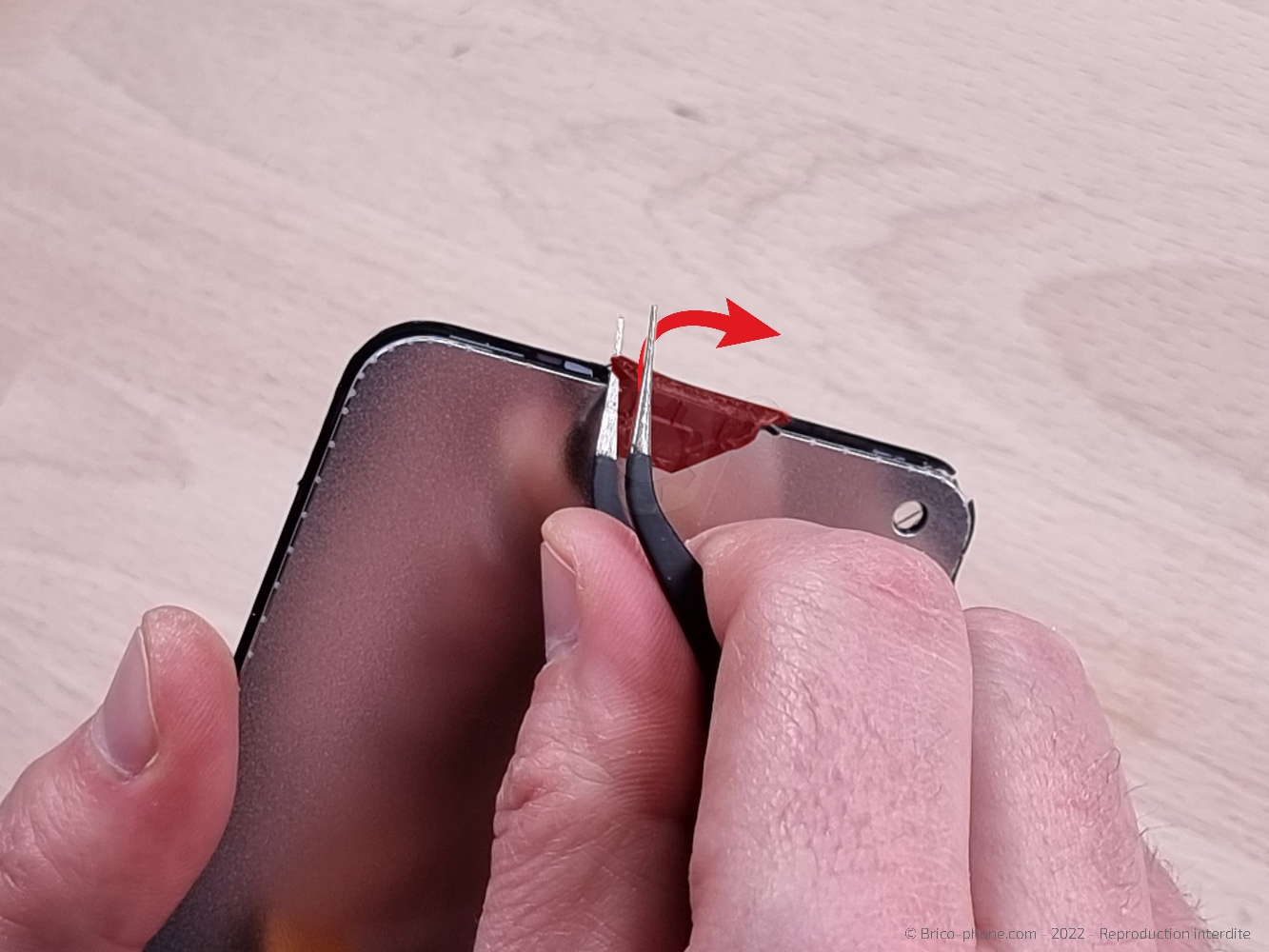 Changement de l'écran (vitre + LCD) sur A53S photo 3