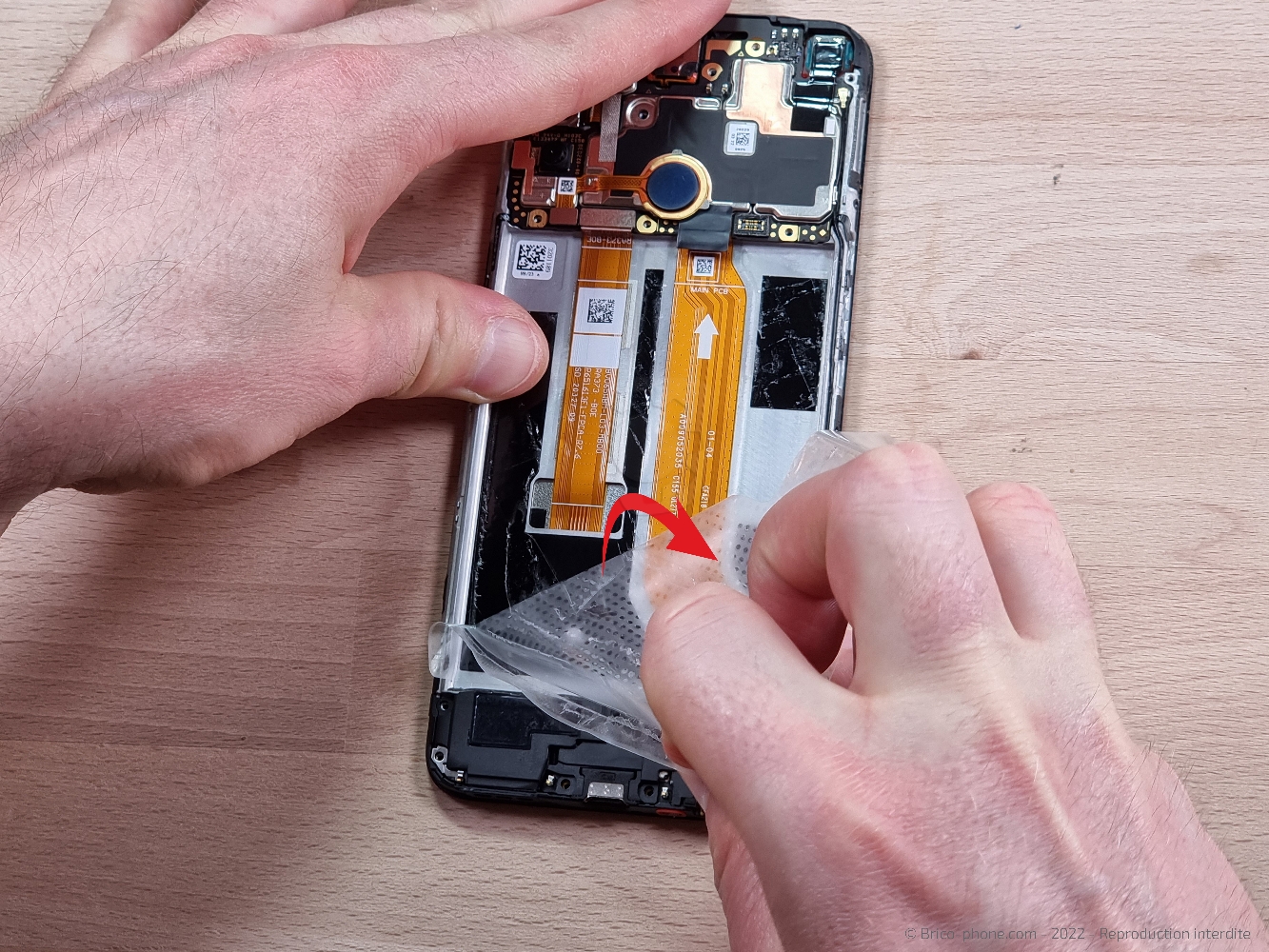 Changement de batterie sur A53S photo 2