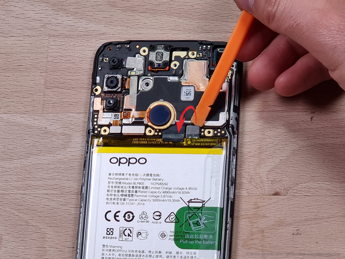 Changement du connecteur de charge sur A53S photo 1