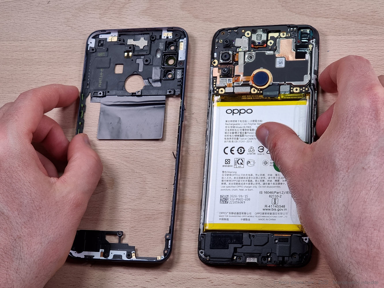 Changement du connecteur de charge sur A53S photo 4