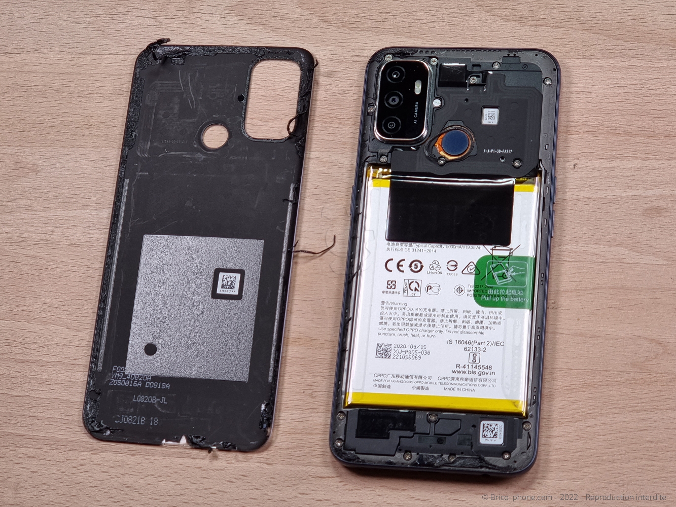 Changement de la vitre arrière sur A53S photo 4