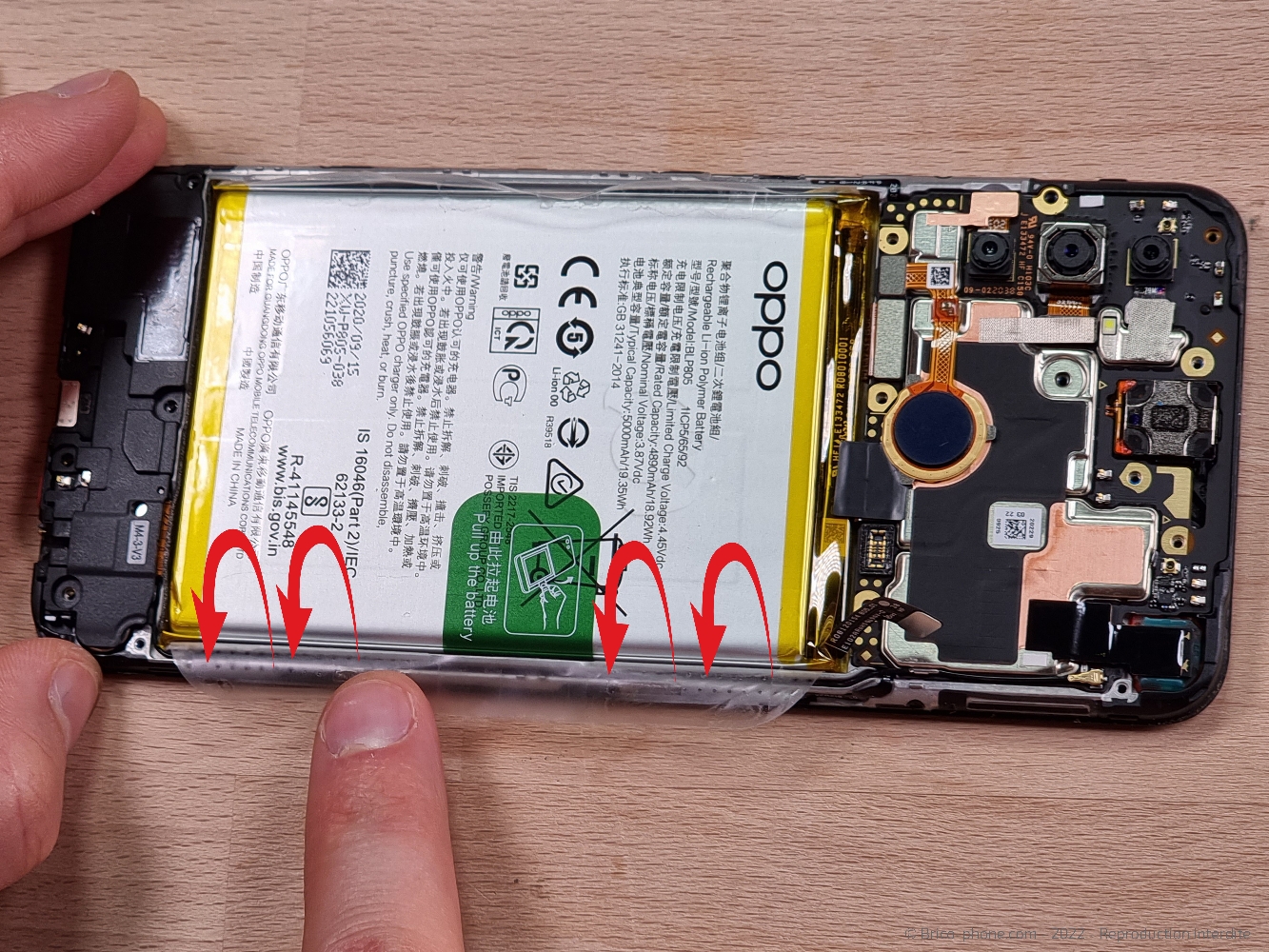 Démontage complet sur A53S photo 2