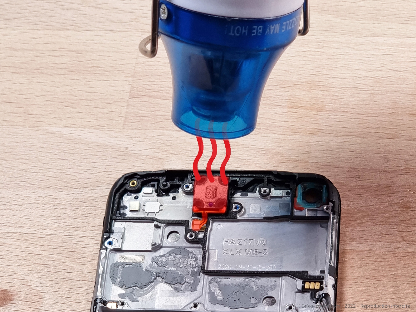 Démontage complet sur A53S photo 1