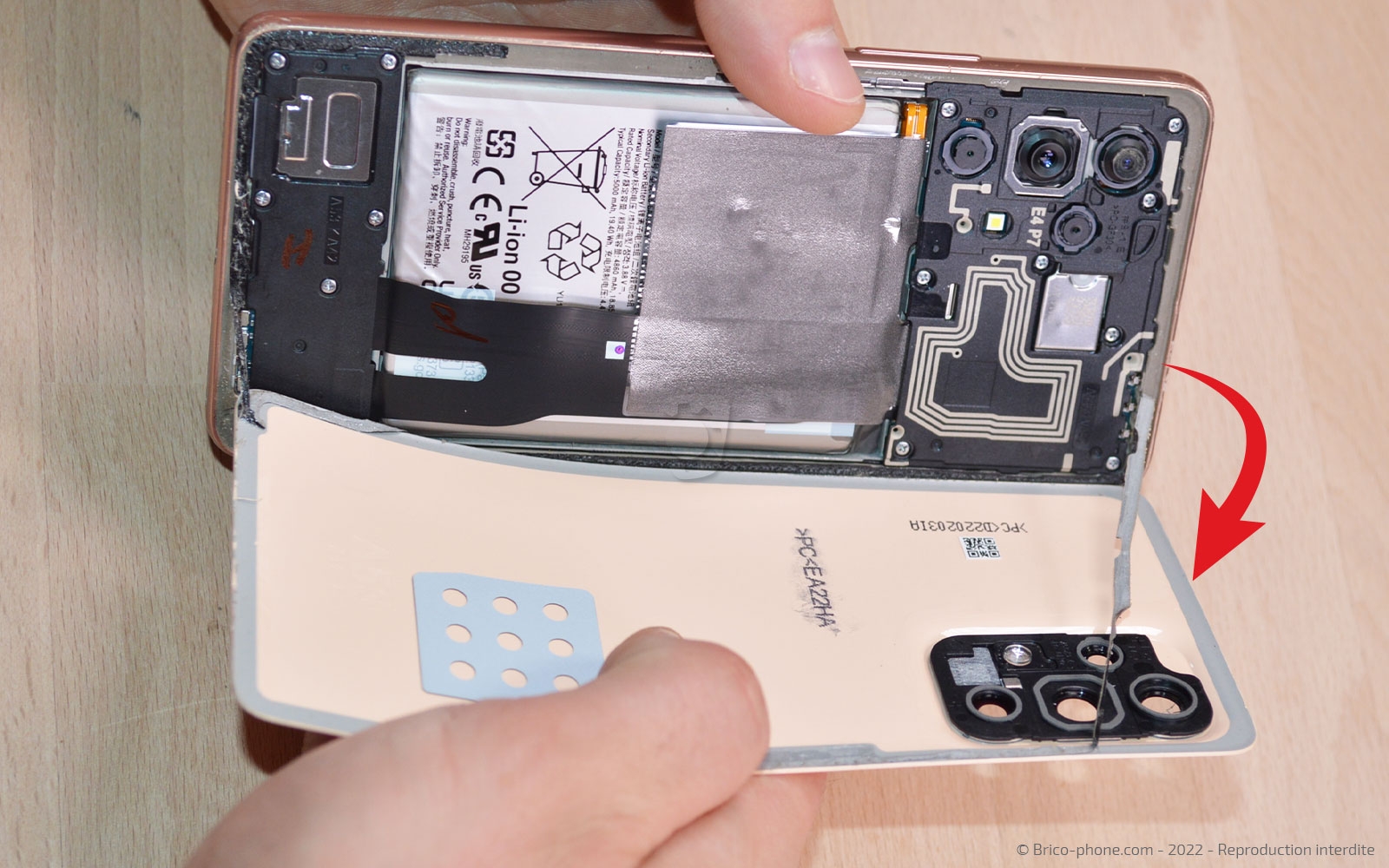 Comment changer le bloc écran sur Galaxy A53 5G photo 4