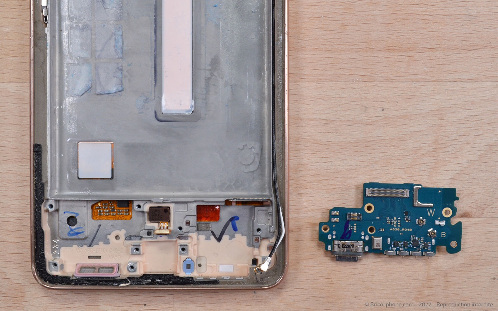 Comment changer le bloc écran sur Galaxy A53 5G photo 3