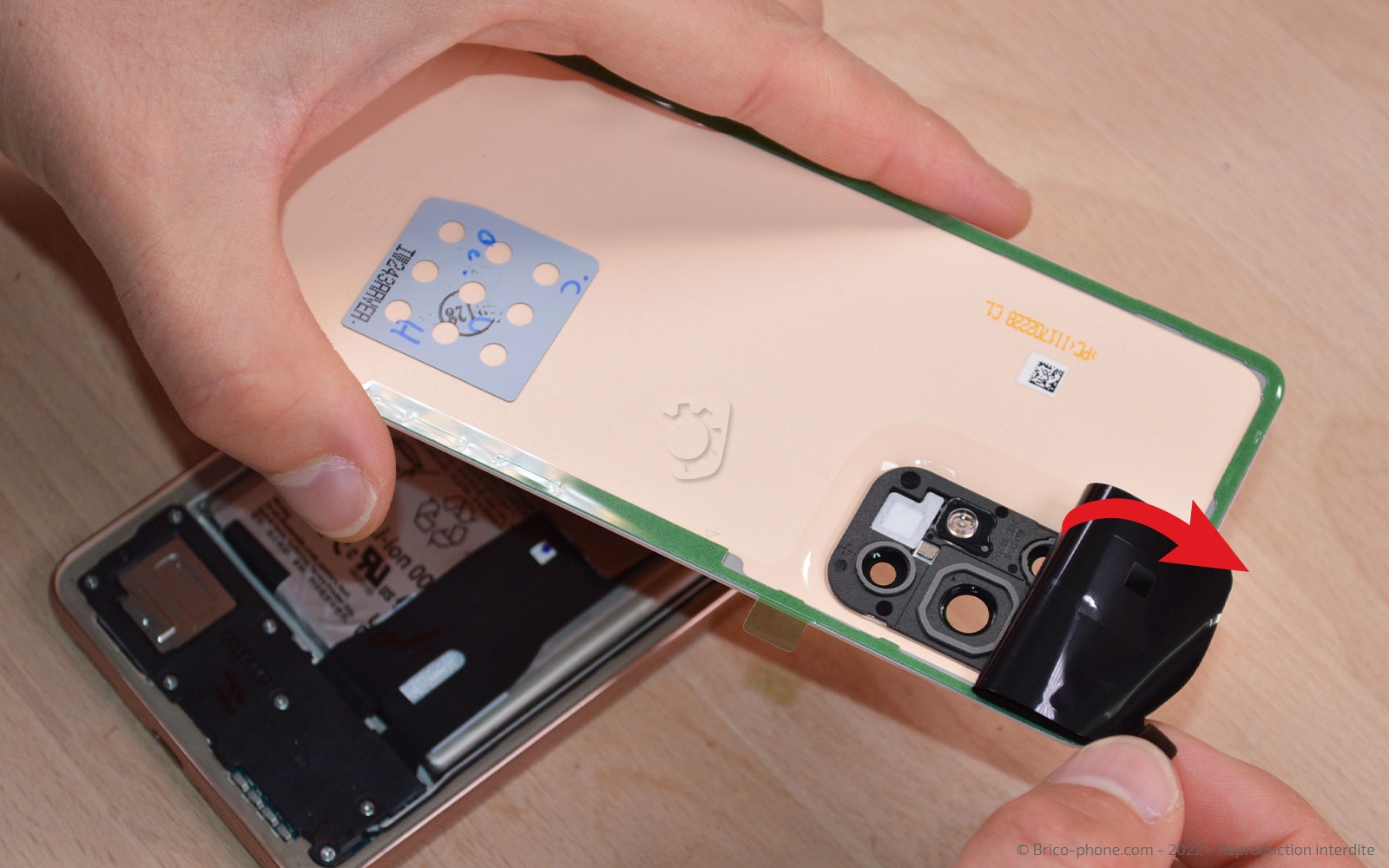 Comment changer la vitre arrière sur Galaxy A53 5G photo 1