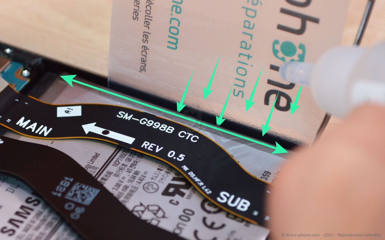 Comment changer la batterie sur Galaxy S21 Ultra photo 2