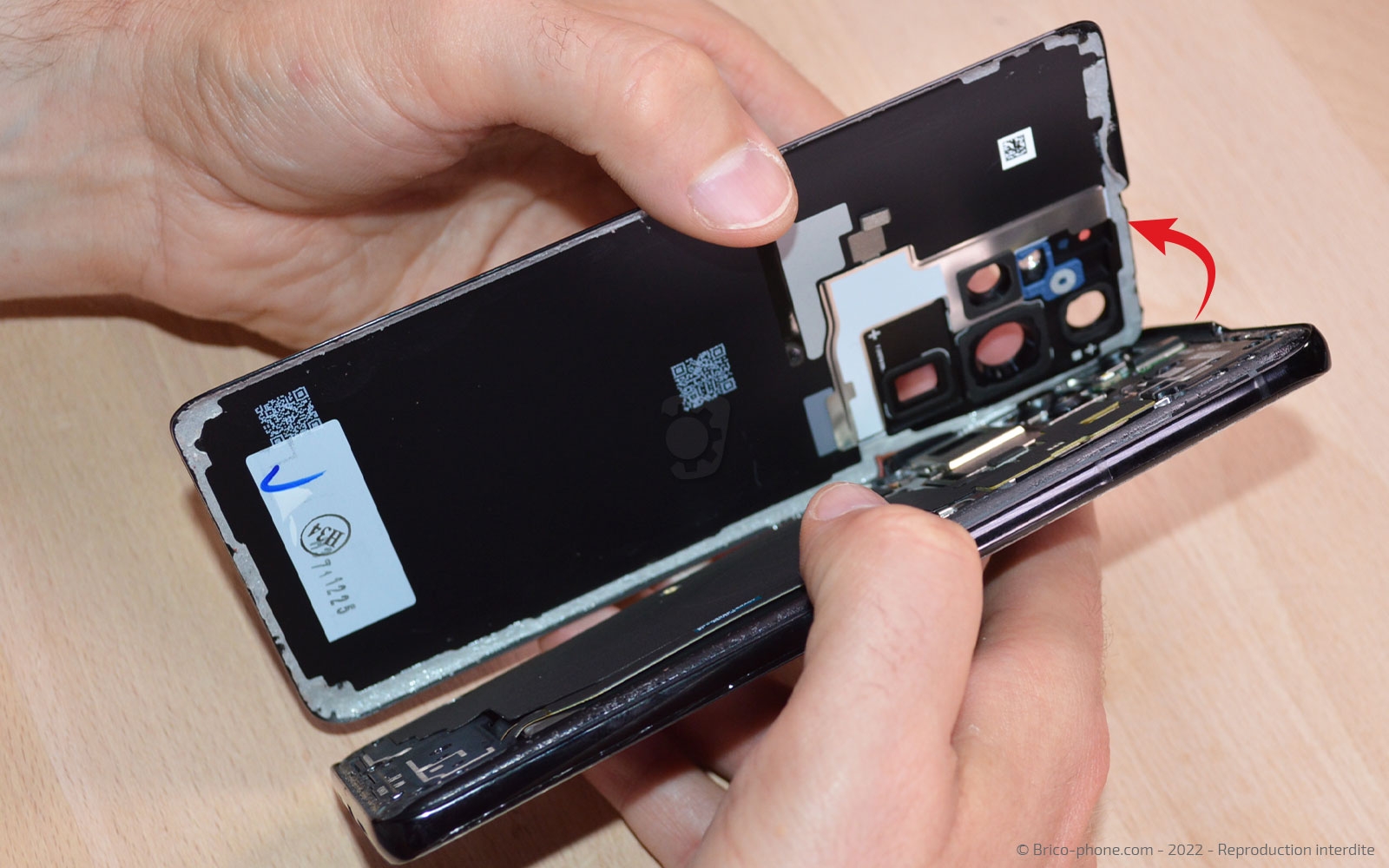 Comment changer la batterie sur Galaxy S21 Ultra photo 3