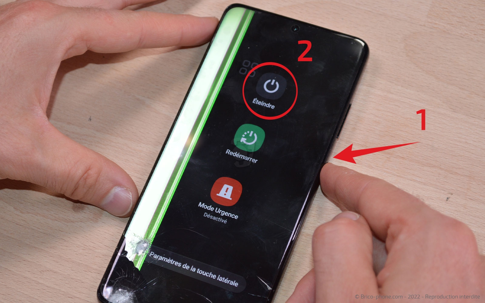 Comment changer le bloc écran sur Galaxy S21 Ultra photo 3