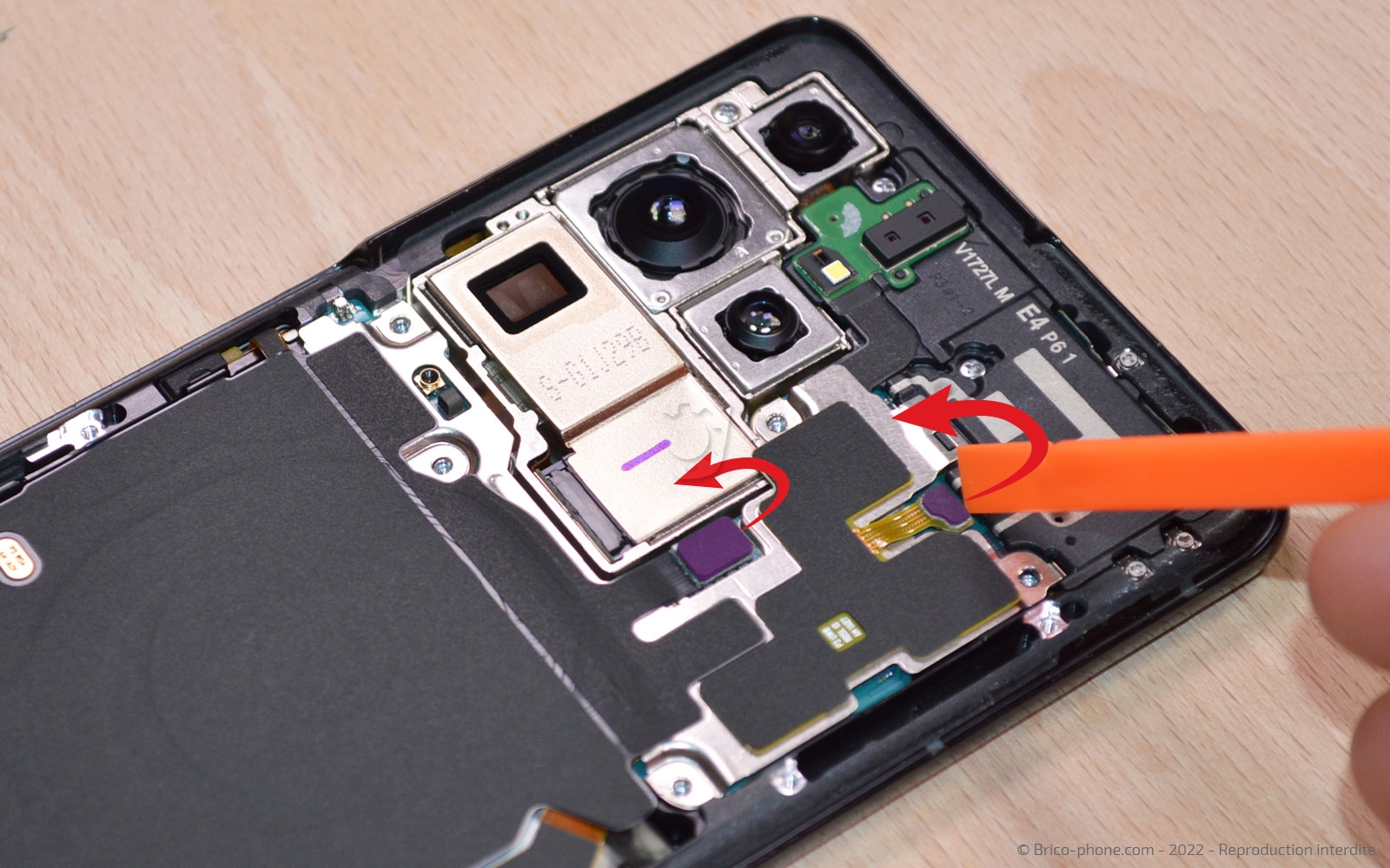 Comment changer le bloc écran sur Galaxy S21 Ultra photo 2