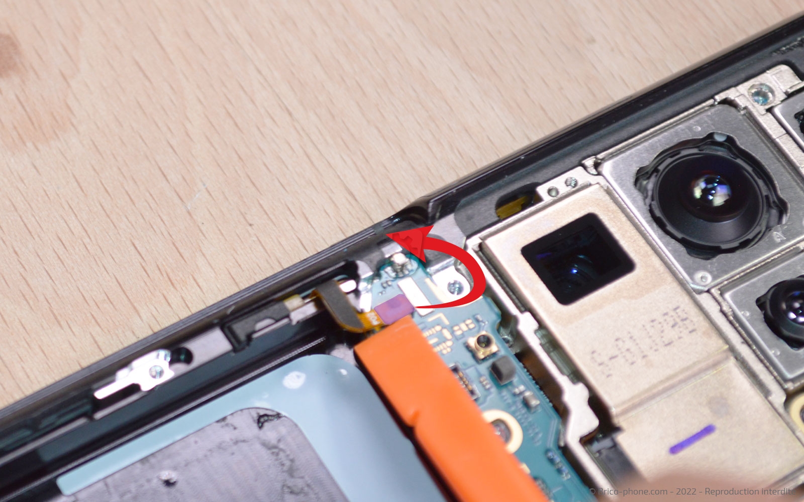 Comment changer le bloc écran sur Galaxy S21 Ultra photo 2