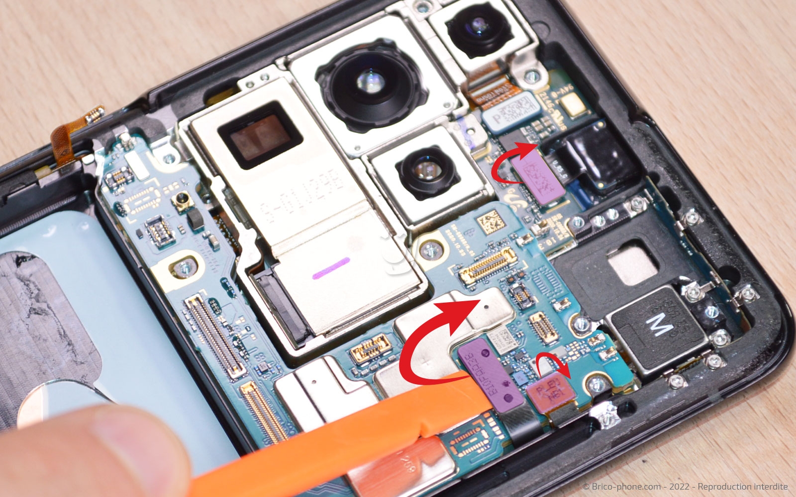 Comment changer le bloc écran sur Galaxy S21 Ultra photo 3