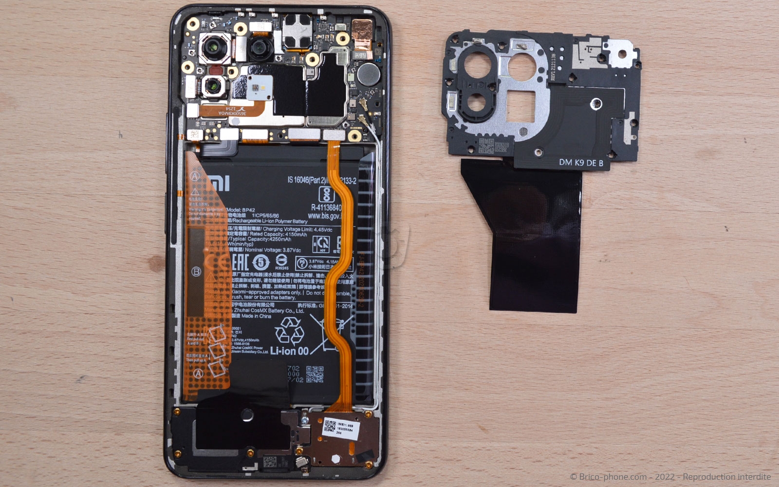 Comment changer la batterie sur Mi 11 Lite 5G photo 3