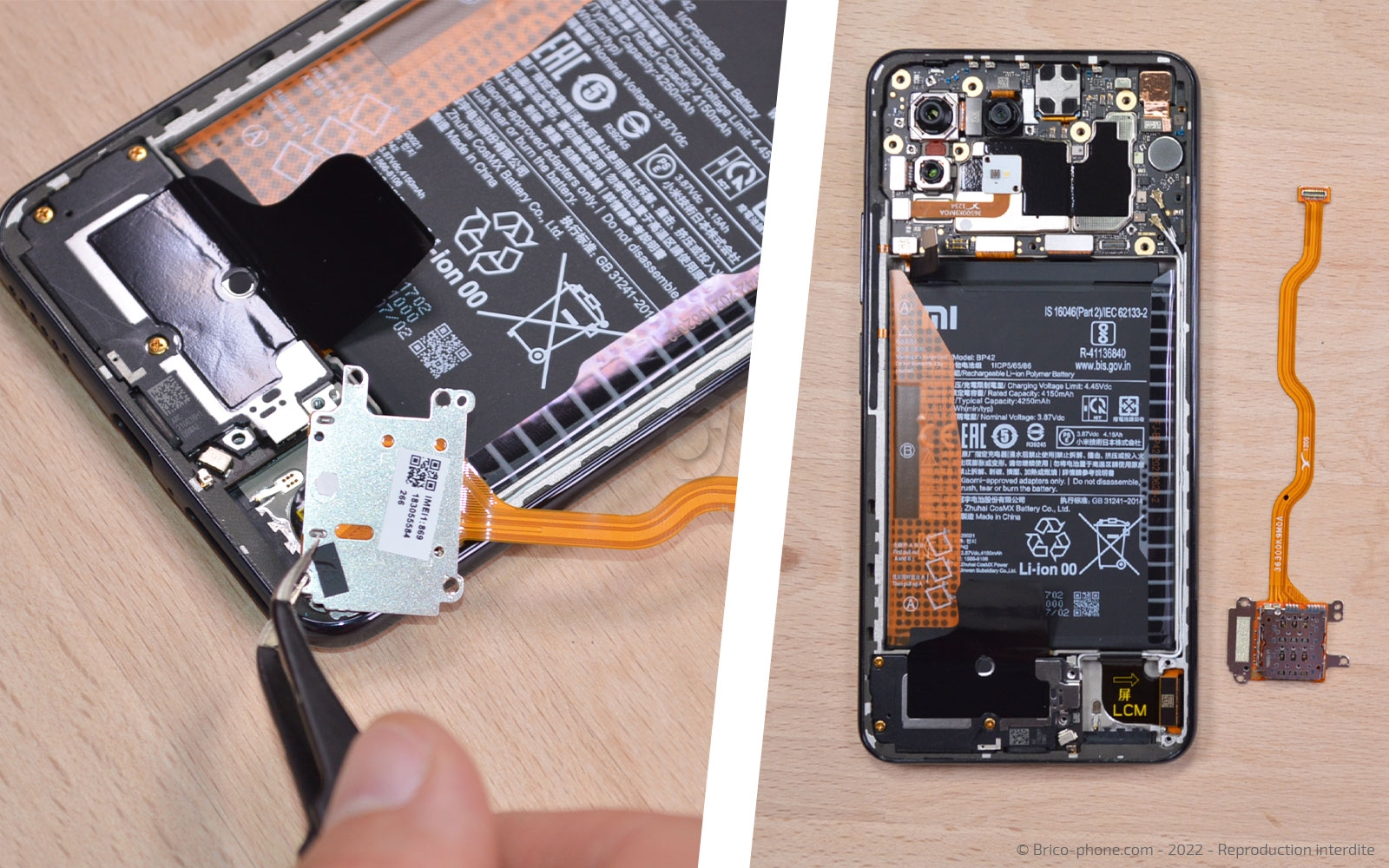 Comment changer l'écran seul (vitre + LCD) sur Mi 11 Lite 5G photo 3