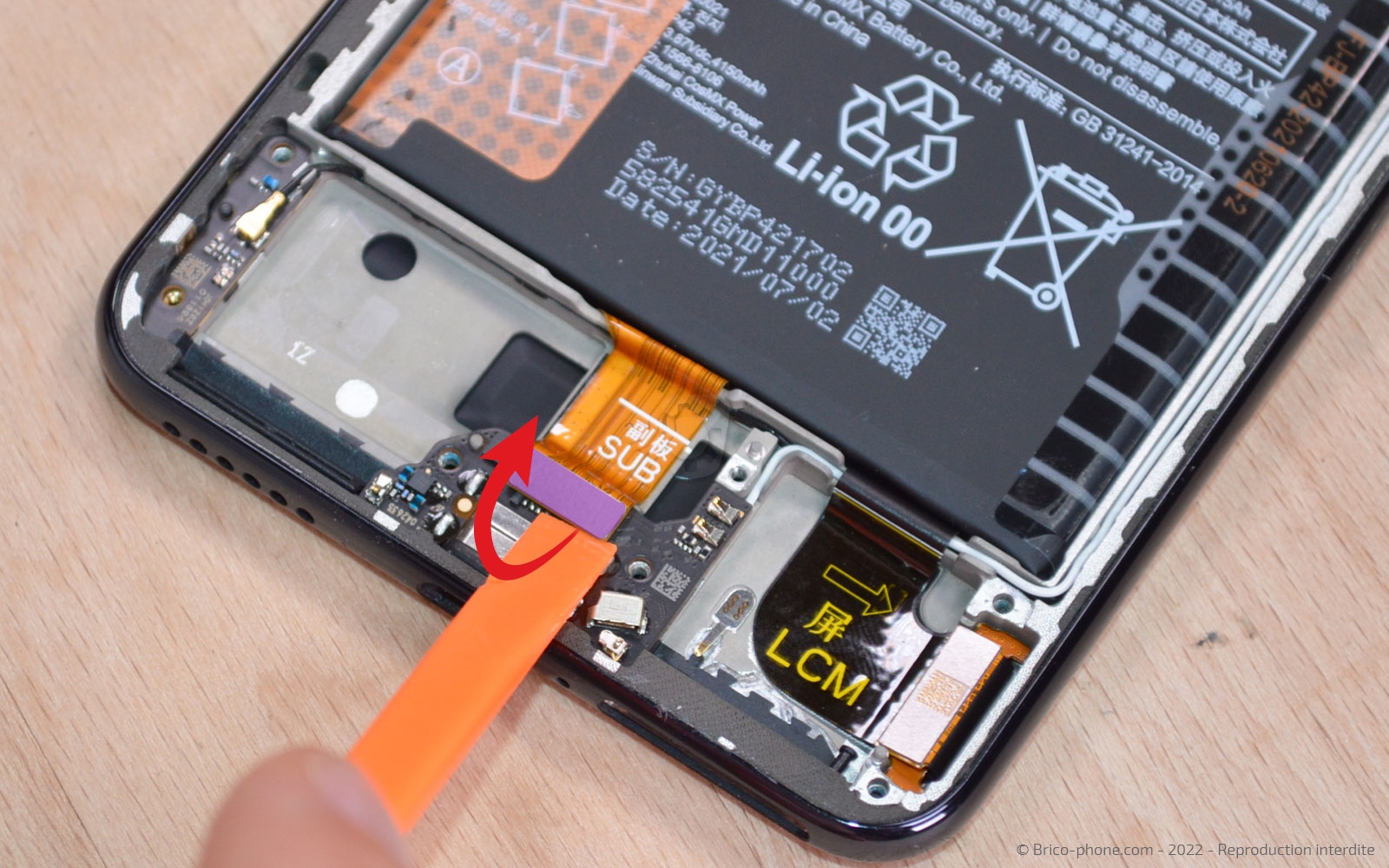 Comment changer le connecteur de charge sur Mi 11 Lite 5G photo 1