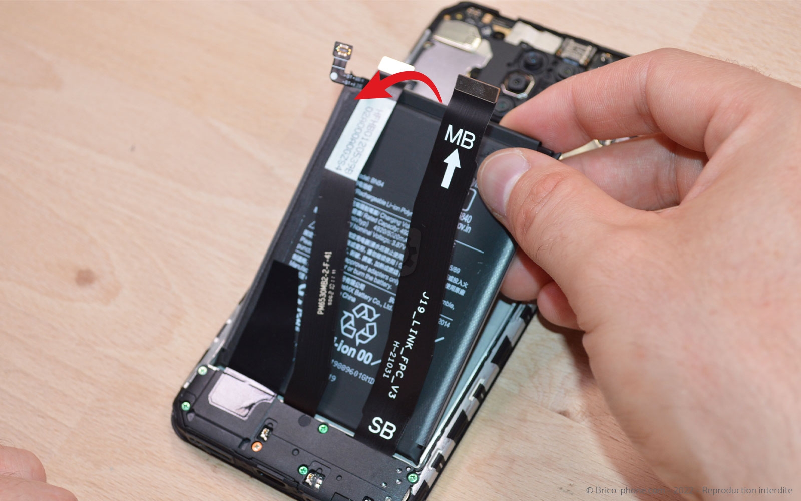 Comment remplacer l'écran complet sur Redmi 9 photo 3