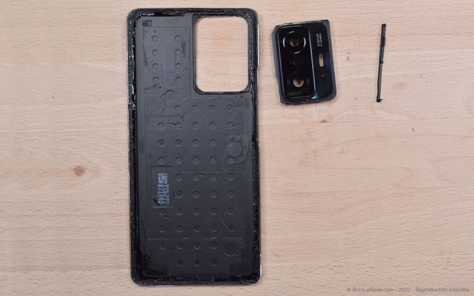 Couvercle Arrière Batterie De Rechange Pour Xiaomi 12T (22071212AG) Avec Kit Outils - Vitre Arrière, Lentille Appareil Photo Incluse